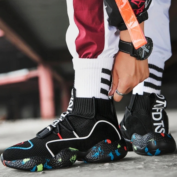 Cyber Techwear Sneakers Crazy Colorful - Picture 2 of 7